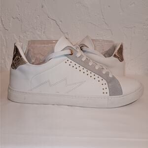 Steve Madden Sneakers / US 10 Woman's/ White w/ Snake Skin Print